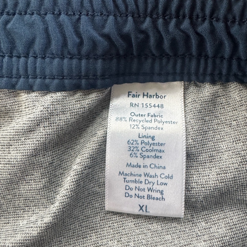 Fair Harbor Kids Anchor Swim Trunk Mist Seaview Blue Beach Pool Youth Boys XL